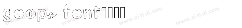 goops font字体转换